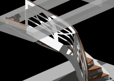 Modélisation 3D escalier